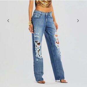 Retrofête CHRIS LOW RISE JEAN Sea Size 28